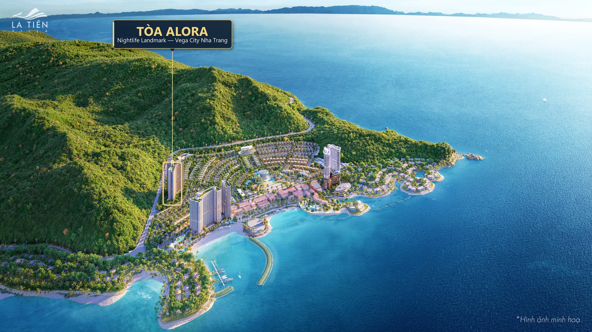 Vị trí tòa Alora trong quần thể Vega City / Libera Nha Trang
